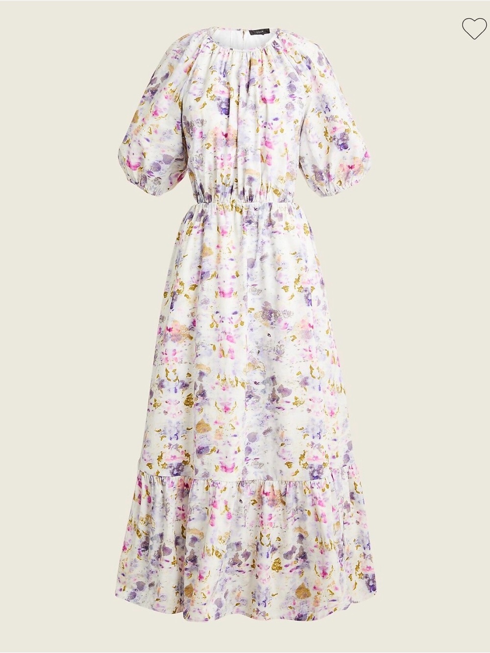 Flora Obscura X J.Crew side-cutout dress in kaleidoscope floral - size 4